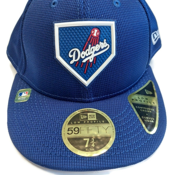 59Fifty New Era Size 7 3/4 Los Angeles Dodgers Fitted Hat Cap Low Profile Curved - Picture 2 of 7